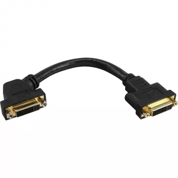 InLine DVI-I adaptera kabelis 24+5 DVI sievišķais/sievišķais ar atloku 0,2 m