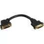 InLine DVI-I adaptera kabelis 24+5 DVI sievišķais/sievišķais ar atloku 0,2 m