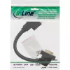 InLine DVI-I adaptera kabelis 24+5 DVI sievišķais/sievišķais ar atloku 0,2 m