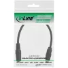 InLine Audio adaptera kabelis, 3,5 mm stereo ligzda–ligzda, ar vienu izvadu, 0,2 m