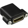 InLine HDMI adapteris, A tipa ligzda / A tipa ligzda, apzeltīts, ar atloku, 4K2K