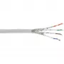 InLine komutācijas kabelis S/FTP PiMF Cat.6A bez halogēna 500MHz balts 100m