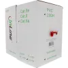 InLine komutācijas kabelis S/FTP PiMF Cat.6A bez halogēna 500MHz sarkans 100m