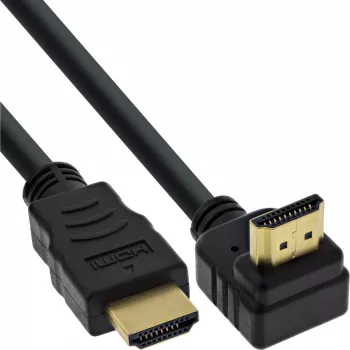 InLine High Speed HDMI kabelis ar Ethernet, leņķveida, 7,5m