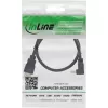 HDMI kabelis InLine 17002V 2m Leņķveida Ātrdarbīgs ar Ethernet