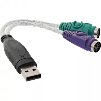 InLine USB uz PS/2 pārveidotājs USB A tēvs / 2x PS/2 māte