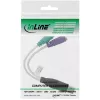 InLine USB uz PS/2 pārveidotājs USB A tēvs / 2x PS/2 māte
