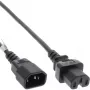 InLine strāvas kabeļa pagarinātājs, karstumizturīgs sav. IEC-C15/IEC-C14 taisns, 2 m