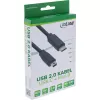 InLine USB 2.0 kabelis, USB-C vīr. / mini-B vīr. (5 kontaktu), melns, 0,5 m