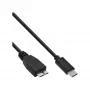 USB 3.2 Gen.1x2 kabelis InLine 35726 0,5 m USB-C vīrišķais – Micro-B spraudnis, melns