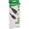 InLine USB 2.0 kabelis, USB-C vīr. / USB-B vīr., melns, 1 m