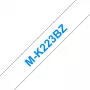 M lentas kasetne Brother MK223BZ zila uz balta 9mm