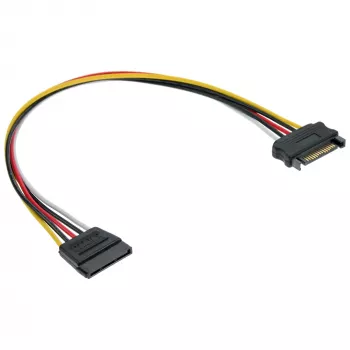 SATA Power Supply pagarinātāja kabelis vīrišķais/sieviešu 1m InLine 29651C