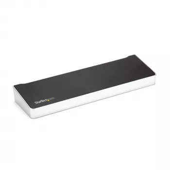 StarTech.com 4K USB-C dokstacija, trīskārša UHD 4K monitoru dokstacija, Mac un Windows, USB C uz HDMI un DisplayPort, 60 W strāvas padeve, 5x USB 5 Gbps centrmezgls - TAA