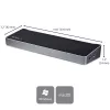 StarTech.com 4K USB-C dokstacija, trīskārša UHD 4K monitoru dokstacija, Mac un Windows, USB C uz HDMI un DisplayPort, 60 W strāvas padeve, 5x USB 5 Gbps centrmezgls - TAA