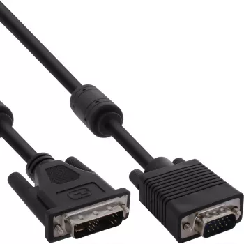 InLine DVI-A kabelis 12+5 vīr. / 15 kontaktu HD vīr. VGA 3 m