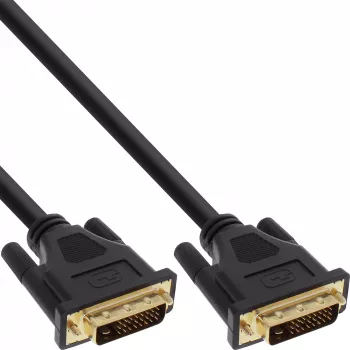 InLine DVI-D kabelis Premium 24+1 tēviņš / tēviņš Dual Link apzeltīts 15m
