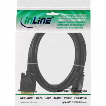 InLine DVI-D kabelis Premium 24+1 tēviņš / tēviņš Dual Link apzeltīts 15m