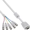 InLine VGA BNC kabelis 5x BNC / HD 15 vīr. 5m
