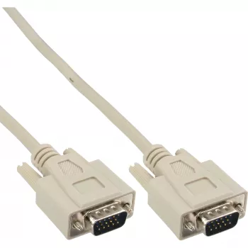 VGA kabelis 15HD vīr. / vīr. bēšs 3m InLine 17712A