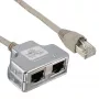InLine Cat.5e sadalītājs diviem dažādiem savienojumiem, izmantojot vienu RJ45 8P8C ielāpu kabeli