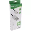InLine USB 2.0 kabelis, USB-C vīrišķais / USB-A spraudnis, melns/alumīnijs, elastīgs, 1 m