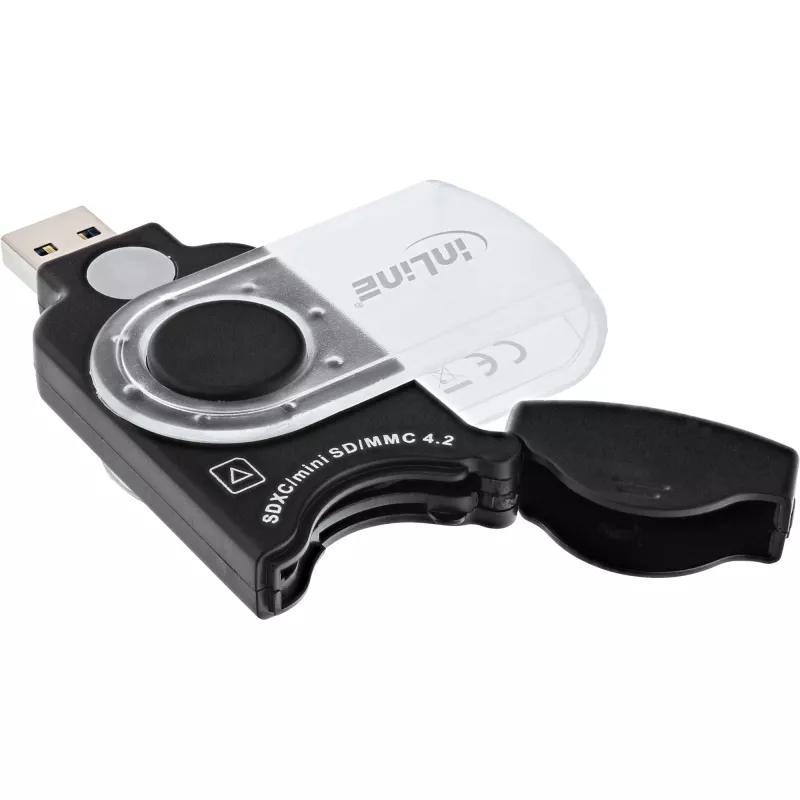 InLine mobilais karšu lasītājs USB 3.0, SD/SDHC/SDXC, microSD