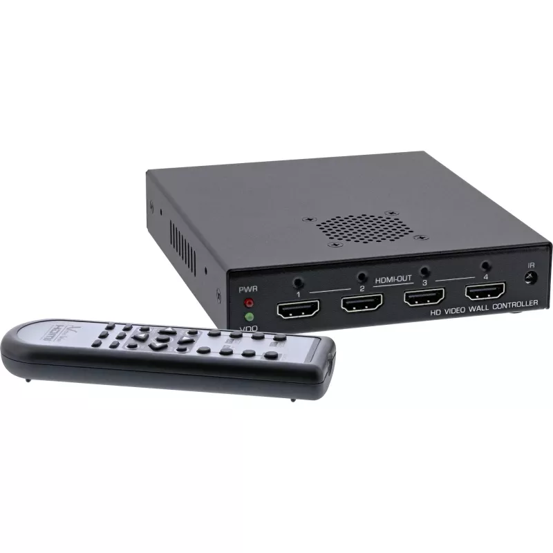 InLine HDMI videokontroles kontrolieris 1 uz 4, Full-HD