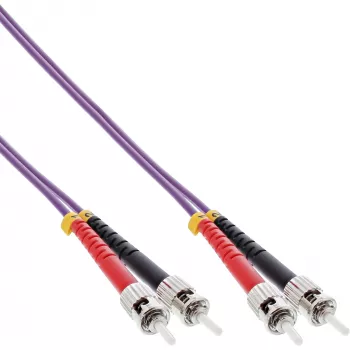 InLine Fiber Optical Duplex kabelis ST/ST 50/125µm OM4 15m