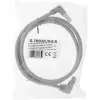 Tīkla kabelis InLine® S-76602U-0.9 leņķveida savienotājs Cat.6 0,9 m pelēks