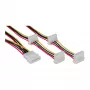 Iekšējais barošanas kabelis InLine 29654A 1x 4 kontaktu Molex / 4x 4 kontaktu Molex 1 m