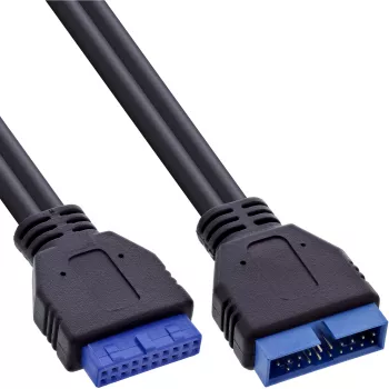 InLine USB 3.0 pagarinājuma iekšējais pieslēgvieta vīrišķais/sievišķais 33448I 0,35 m