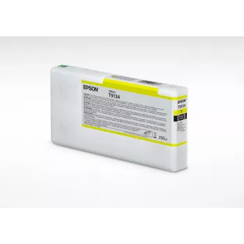 Epson T9134 dzeltenā tintes kasetne (200 ml), standarta ietilpība, dzeltena, pigmenta tinte, 200 ml, 1 gab.