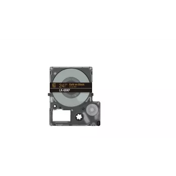 Label Tape Epson LK-6BKP Melns Gold 2.4cm Thermal Transfer