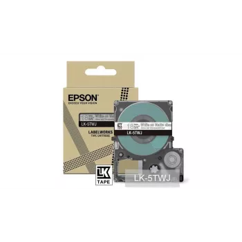 Epson LK-5TWJ caurspīdīga balta termopārneses lentes uzlīme 1,8 cm
