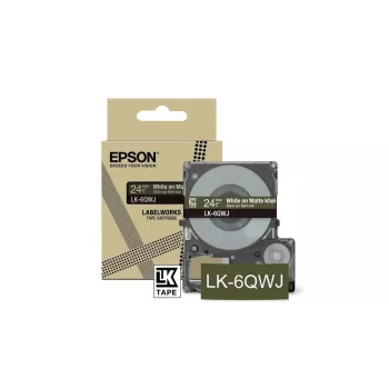 Epson LK-6QWJ Khaki, balts