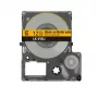 Epson C53S672073 etiķešu lente melna uz dzeltena