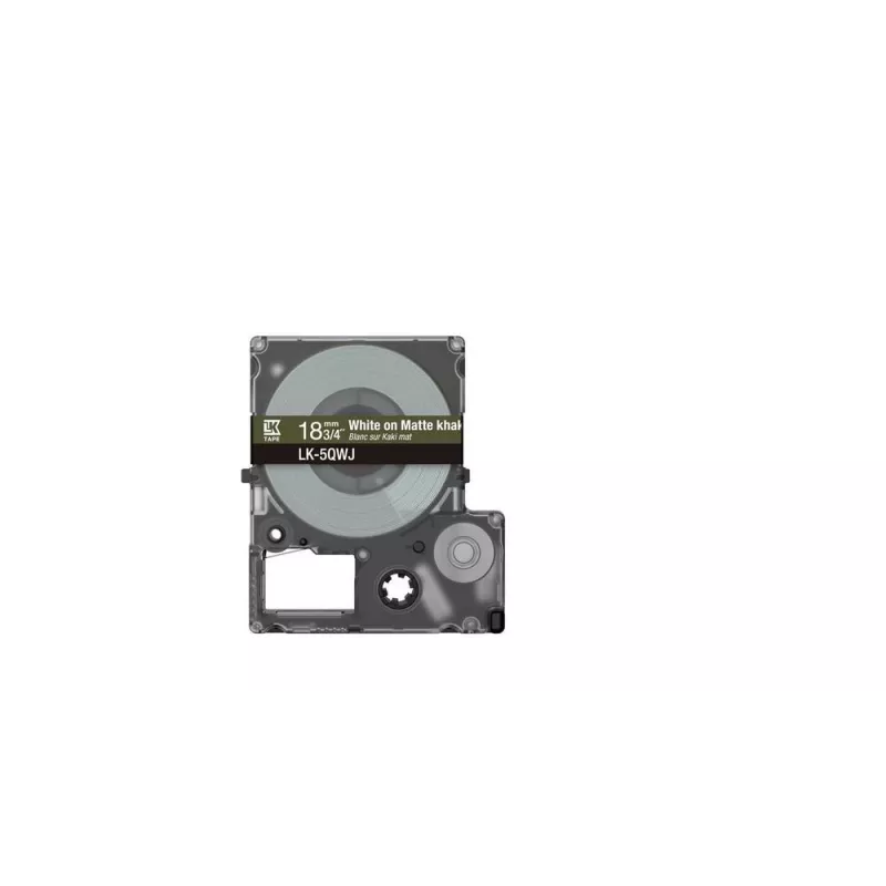 Etiķešu printeris Epson LK-5QWJ Khaki balta termopārnese 1,8 cm
