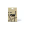 Etiķetes lente Epson LK-6BWJ balta/melna termopārnese 2,4 cm
