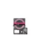 Etiķešu lente Epson LK-4PBF melna rozā termopārnese 1,2 cm