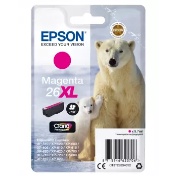 Epson Polar bear Singlepack fuksīna 26XL Claria Premium Ink