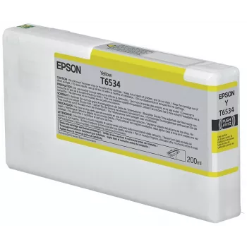 Epson T6534 dzeltenā tintes kasetne (200 ml), dzeltena, pigmenta tinte, 200 ml, 1 gab.