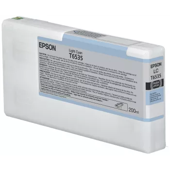 Epson T6535 Light ciāna tintes kasetne (200ml), Gaiši ciāna krāsa, Pigmenta tinte, 200 ml, 1 gab.