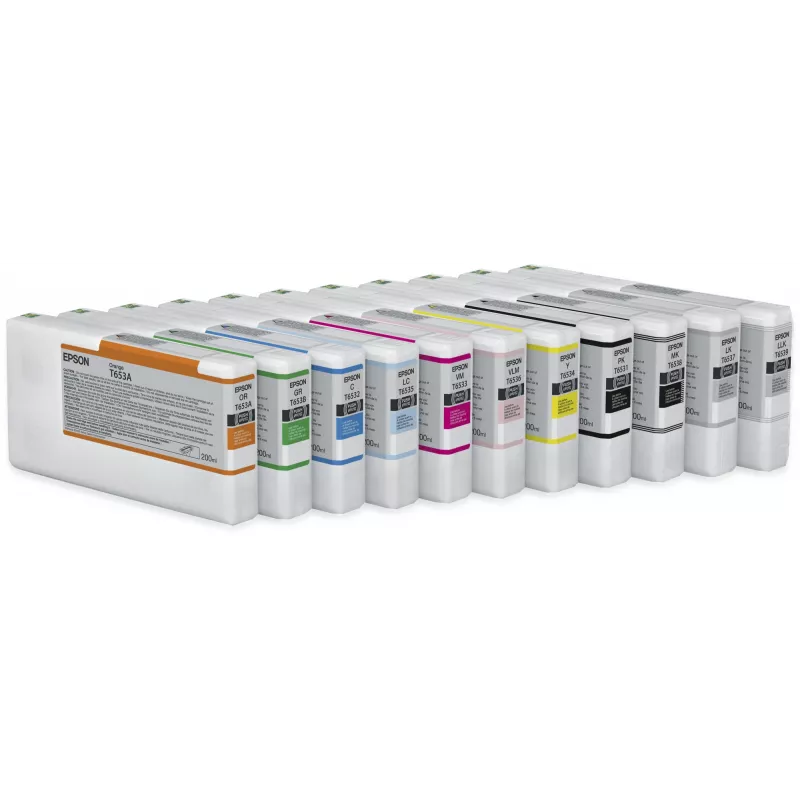 Epson T653B zaļas tintes kasetne (200 ml), zaļa, pigmenta bāzes tinte, 200 ml, 1 gab.