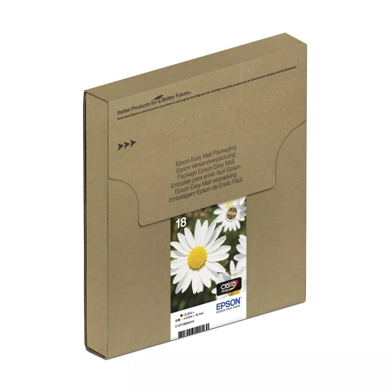 Cartridge Epson T1806 Easy Mail Packaging Melns dzeltena ciāna fuksīna