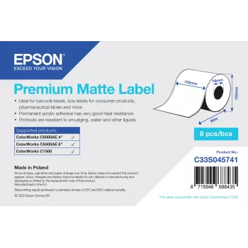 Epson C33S045741 printera etiķete Pašlīmējoša printera etiķete