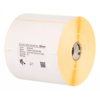 Zebra Z-Perform 1000T balta pašlīmējošā printera etiķete