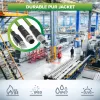 InLine rūpnieciskais tīkla kabelis, M12 8 kontaktu X kodēts uz RJ45 spraudni, Cat.6A PUR 20m