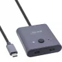 InLine USB-C slēdzis, divvirzienu slēdzis, 10 Gb/s, 100 W