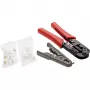 InLine presēšanas instrumentu komplekts, tīkla spraudnim, ar RJ45 8P8C un RJ11 6P4C